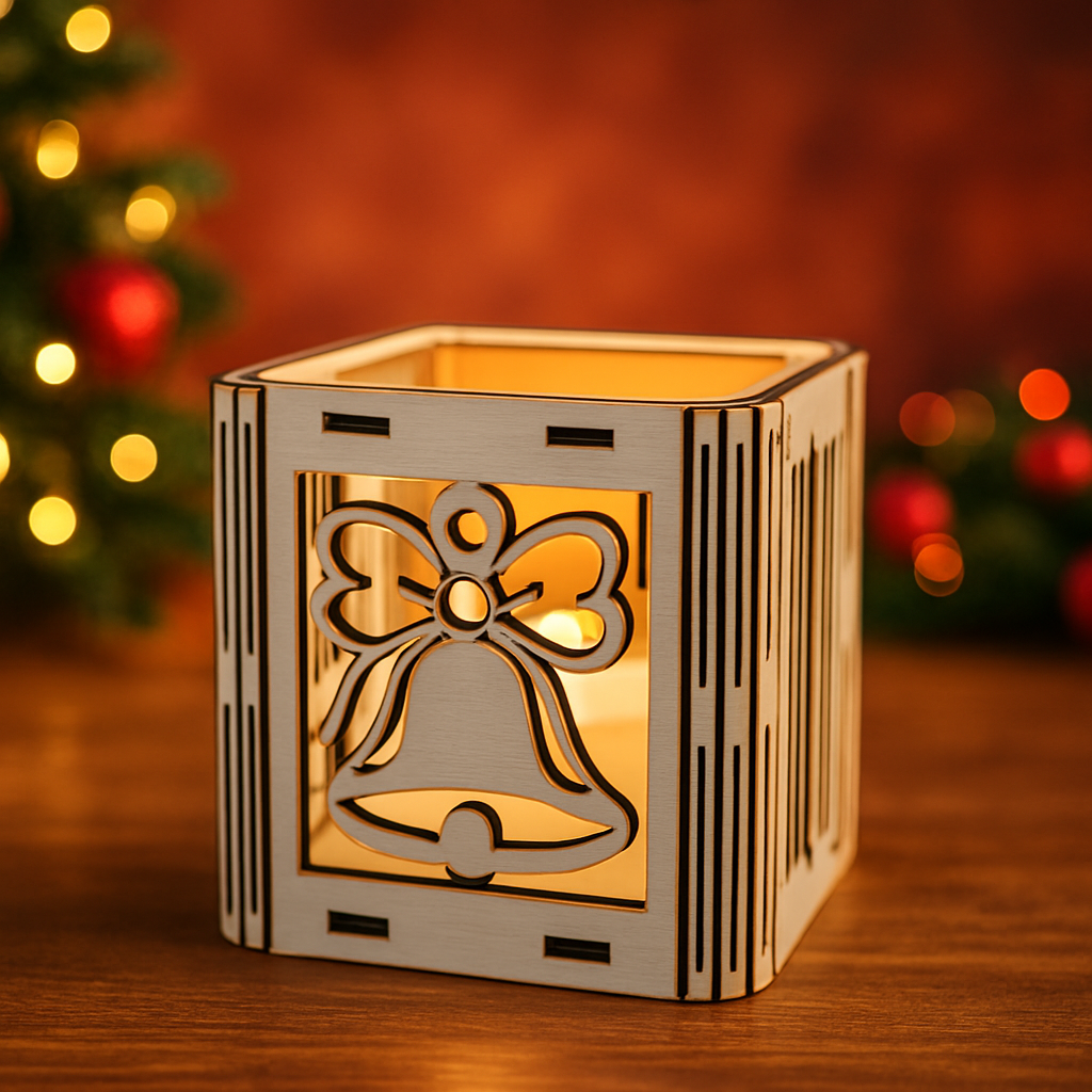 Weihnachts-Teelichthalter „Glocke