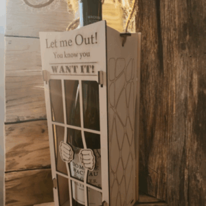 Wein-Gefängnis Geschenkbox „Let me Out!“ (Ohne Inhalt)⁹