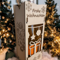 Weihnachts-Flaschenbox (ohne Inhalt)