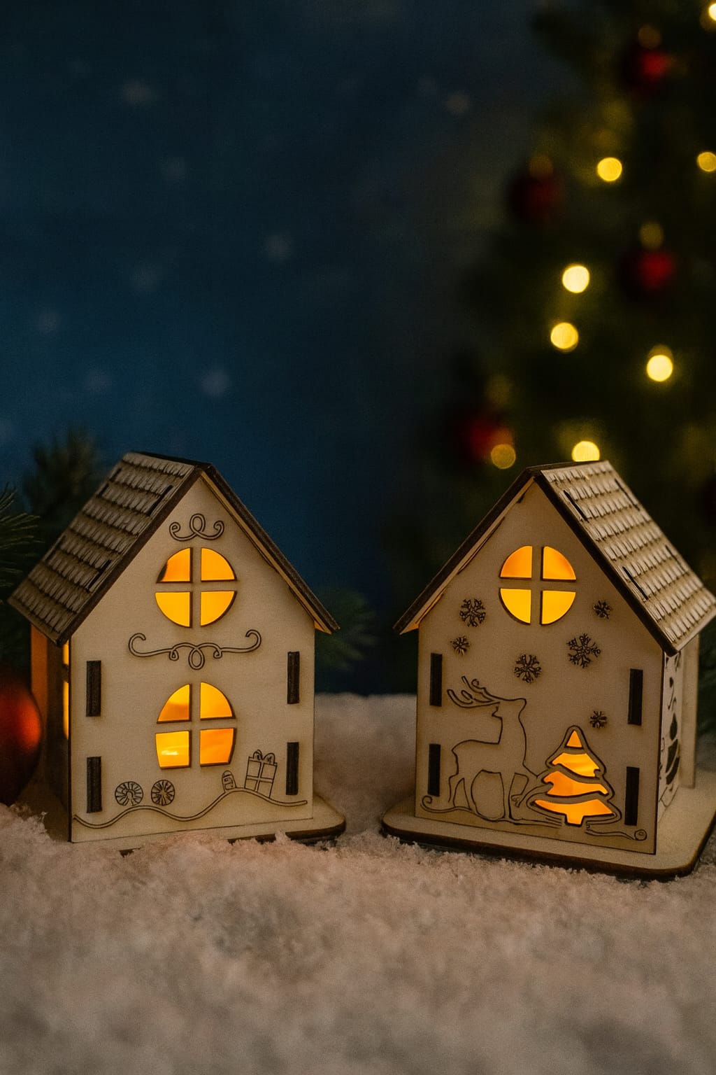 LED-Teelicht Häuser