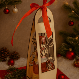 Holz-Geschenkbox für 0,2 l Flaschen