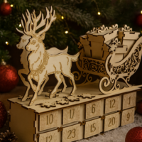Adventskalender „Rentierschlitten“