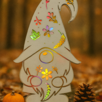 Herbst-Wichtel aus Holz