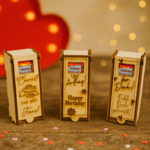 3 Küsschen als Geschenk