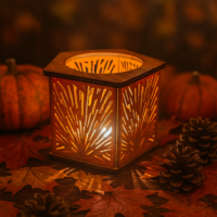 Holz-Teelichthalter „Herbstzauber“