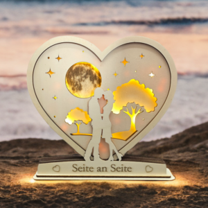 Seite an Seite - beleuchtetes Herz