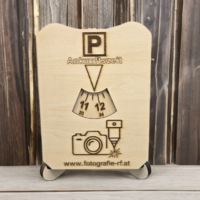 🅿️ Personalisierbare Parkuhr aus Holz