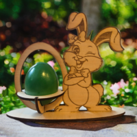🐰 Holz-Osterhase „Augenzwinkern“