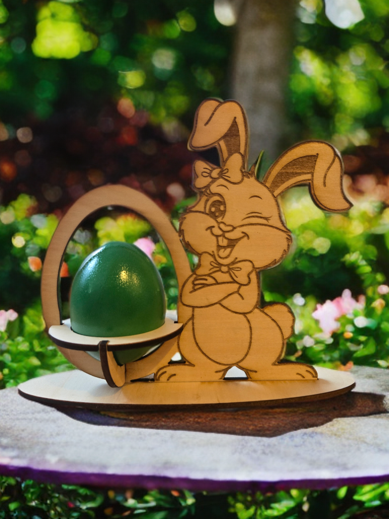 🐰 Holz-Osterhase „Augenzwinkern“