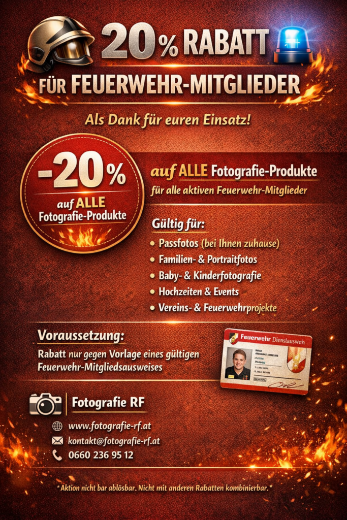 🔥 20 % Rabatt für Feuerwehr-Mitglieder 🔥