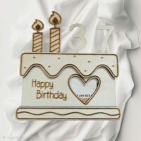 🎂 Geldgeschenk „Geburtstagstorte“ aus Holz – mit Wunschzahl